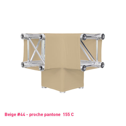 Housse lycra beige pour structure aluminium truss Angle Y 