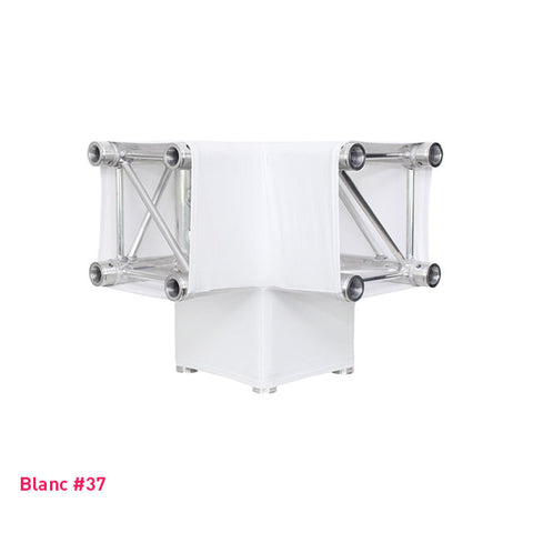 Housse lycra blanche pour structure aluminium truss Angle Y 