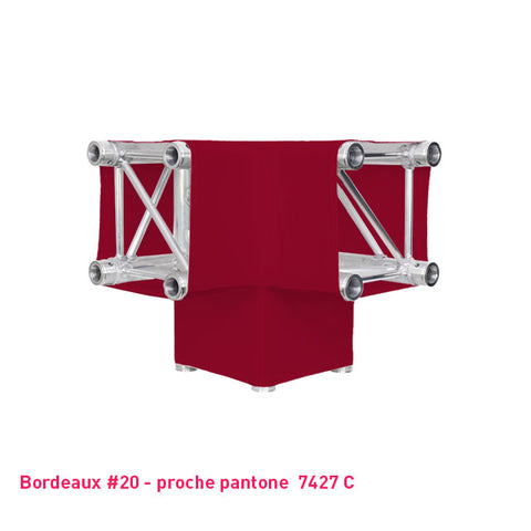 Housse lycra bordeaux pour structure aluminium truss Angle Y 