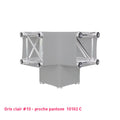Housse lycra gris clair pour structure aluminium truss Angle Y 
