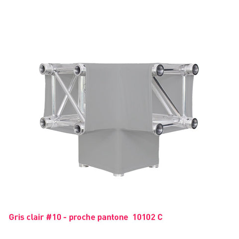 Housse lycra gris clair pour structure aluminium truss Angle Y 