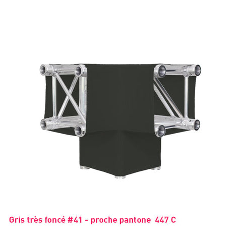 Housse lycra gris très foncé pour structure aluminium truss Angle Y 