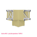 Housse lycra ivoire pour structure aluminium truss Angle Y 