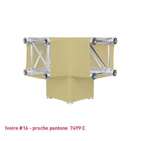 Housse lycra ivoire pour structure aluminium truss Angle Y 