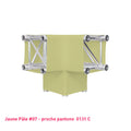 Housse lycra jaune pastel pour structure aluminium truss Angle Y 