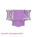 Housse lycra parme pour structure aluminium truss Angle Y 