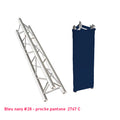 Habillage truss bleu foncé triangle