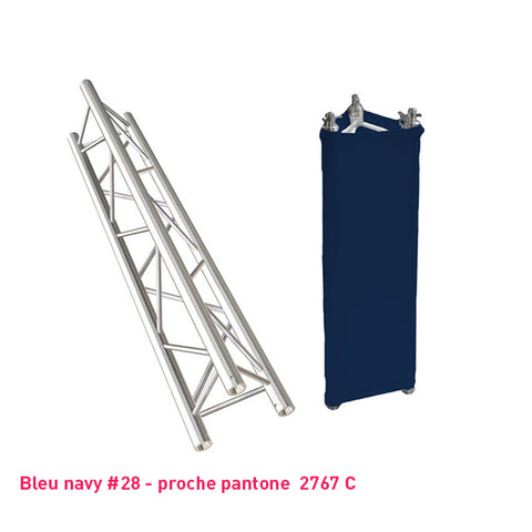 Habillage truss bleu foncé triangle