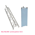 Habillage truss bleu pastel triangle