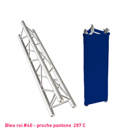 Habillage truss bleu roi triangle
