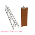 Habillage truss marron clair triangle