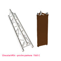 Habillage truss marron foncé triangle