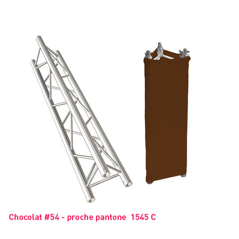 Habillage truss marron foncé triangle