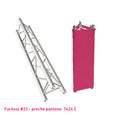 Habillage truss fuchsia triangle