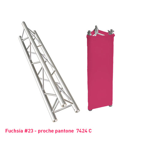 Habillage truss fuchsia triangle