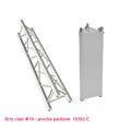 Habillage truss gris clair triangle
