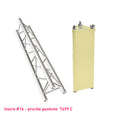 Habillage truss ivoire triangle