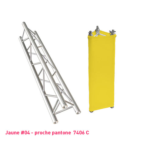 Habillage truss jaune triangle