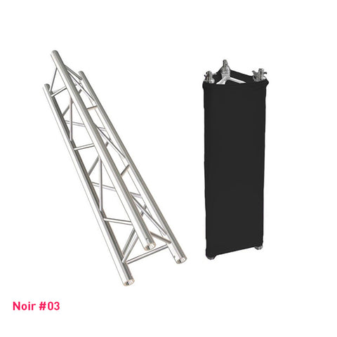 Habillage truss noir triangle