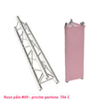 Habillage truss rose pastel triangle