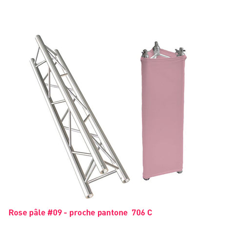 Habillage truss rose pastel triangle