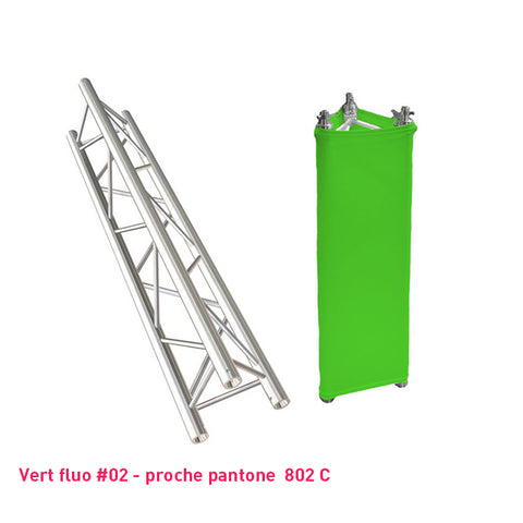 Habillage truss vert fluo triangle
