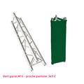 Habillage truss vert foncé triangle