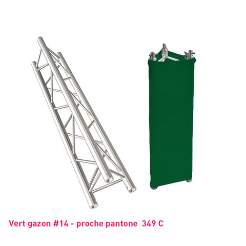 Habillage truss vert foncé triangle