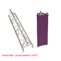 Habillage truss violet foncé triangle