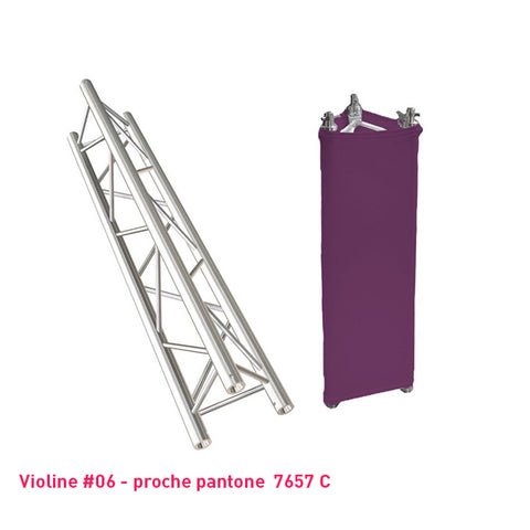 Habillage truss violet foncé triangle