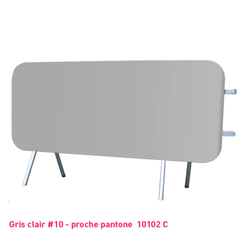 Housse pour barrière Vauban gris clair