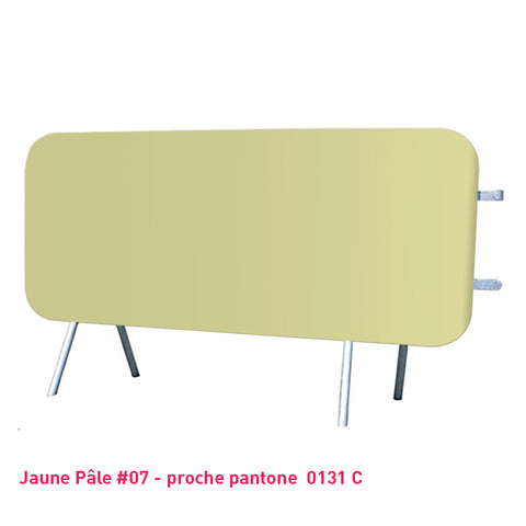 Housse pour barrière Vauban jaune pastel