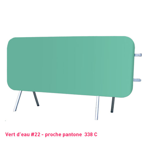 Housse pour barrière de sécurité vert d'eau