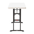 Table Lifetime 122x61cm, Pieds Pliants, Hauteur Réglable
