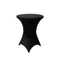 Lot de 2 Mange-Debout h110 ⌀80cm pliant - Effet avec housse noire