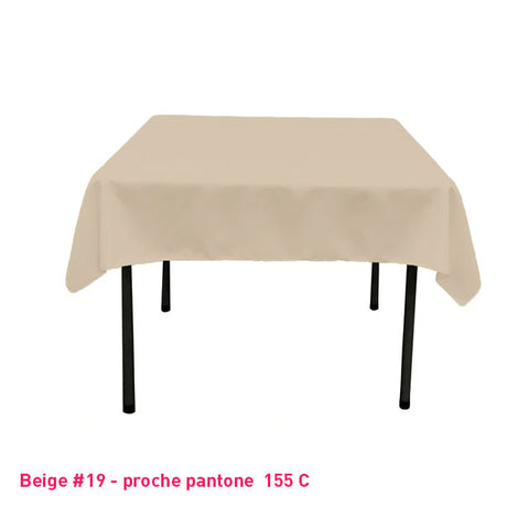Nappe Carrée beige pour mariage et événements