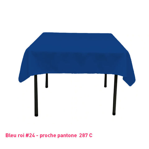 Nappe Carrée bleu roi pour mariage et événements