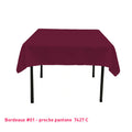 Nappe Carrée bordeaux pour mariage et événements