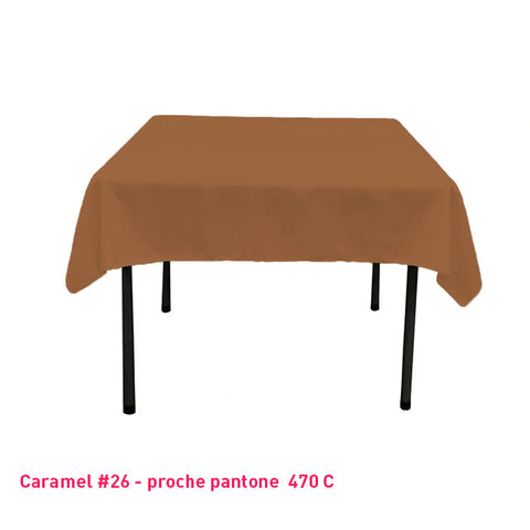 Nappe Carrée caramel pour mariage et événements