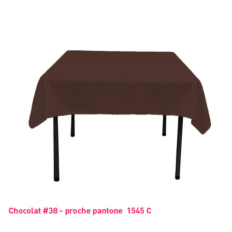 Nappe Carrée chocolat pour mariage et événements