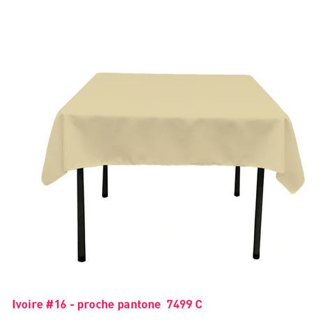 Nappe Carrée ivoire pour mariage et événements
