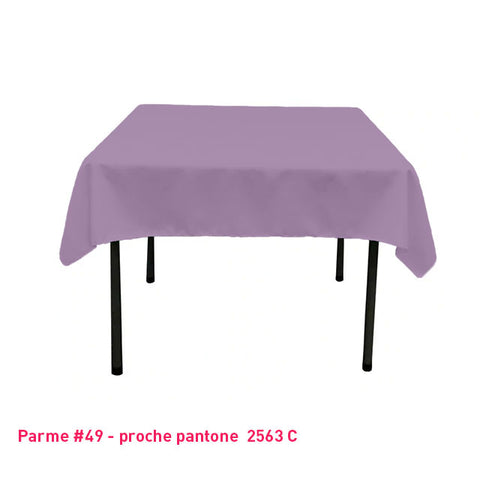Nappe Carrée parme pour mariage et événements