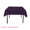 Nappe Carrée prune pour mariage et événements