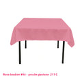 Nappe Carrée rose bonbon pour mariage et événements