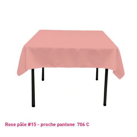 Nappe Carrée rose pâle pour mariage et événements