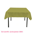 Nappe Carrée vert anis pour mariage et événements