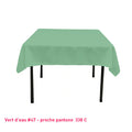 Nappe Carrée vert d'eau pour mariage et événements