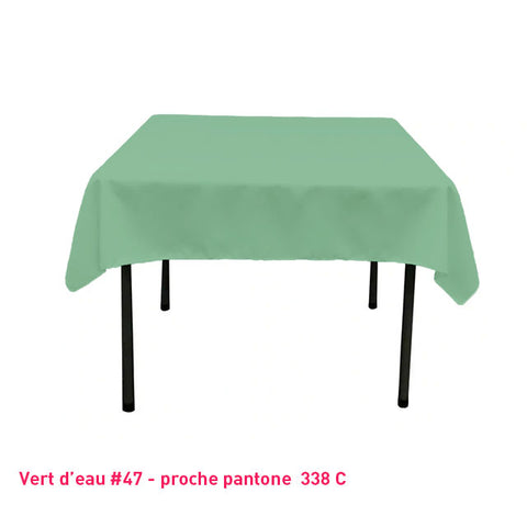 Nappe Carrée vert d'eau pour mariage et événements