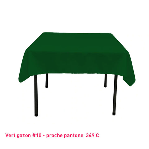 Nappe Carrée vert gazon pour mariage et événements