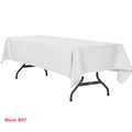 Nappe rectangle blanche pour mariage et réception